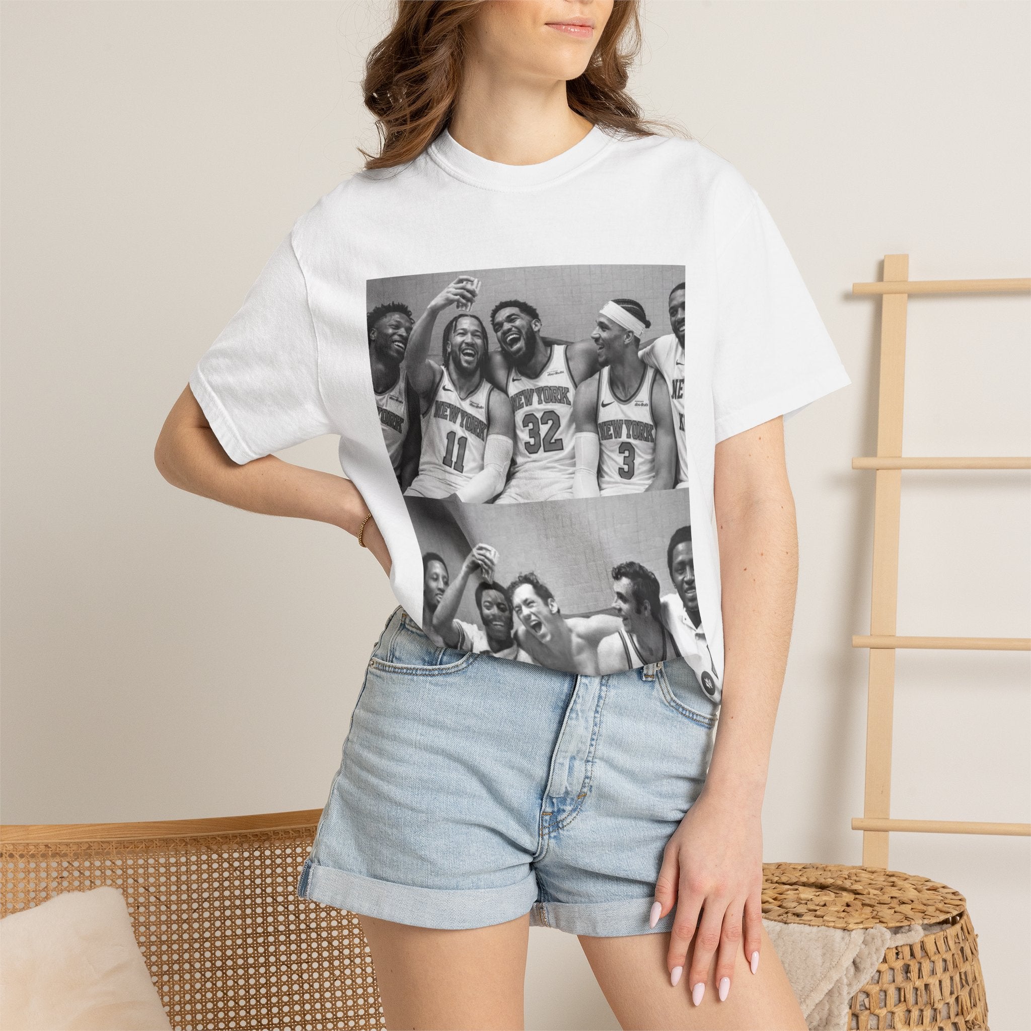 Vintage Basketball Then & Now Tee