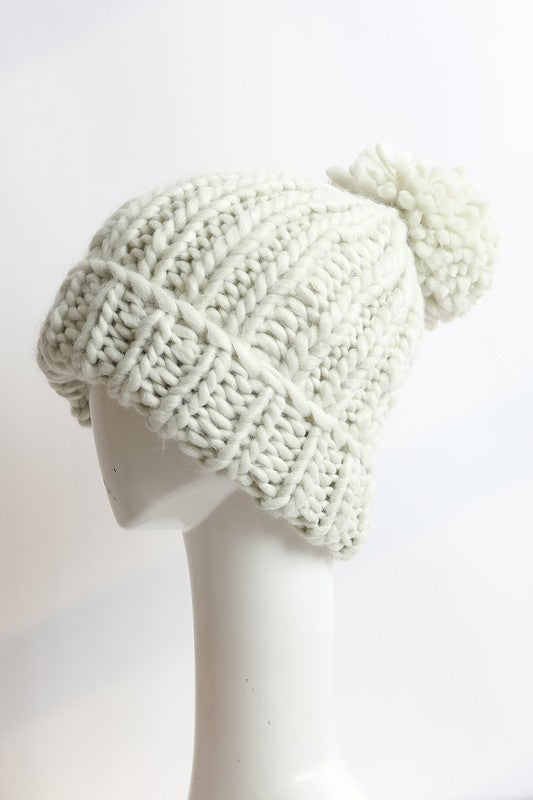 Chunky Cable Knit Beanie