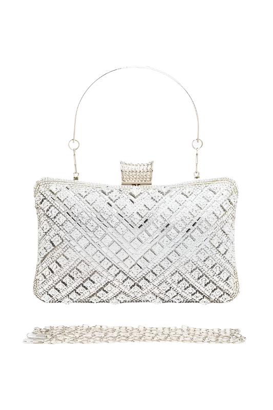 Crystal Bridal Party Box Clutch