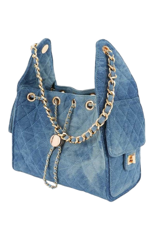 women’s vegan denim tote bag streetwear style