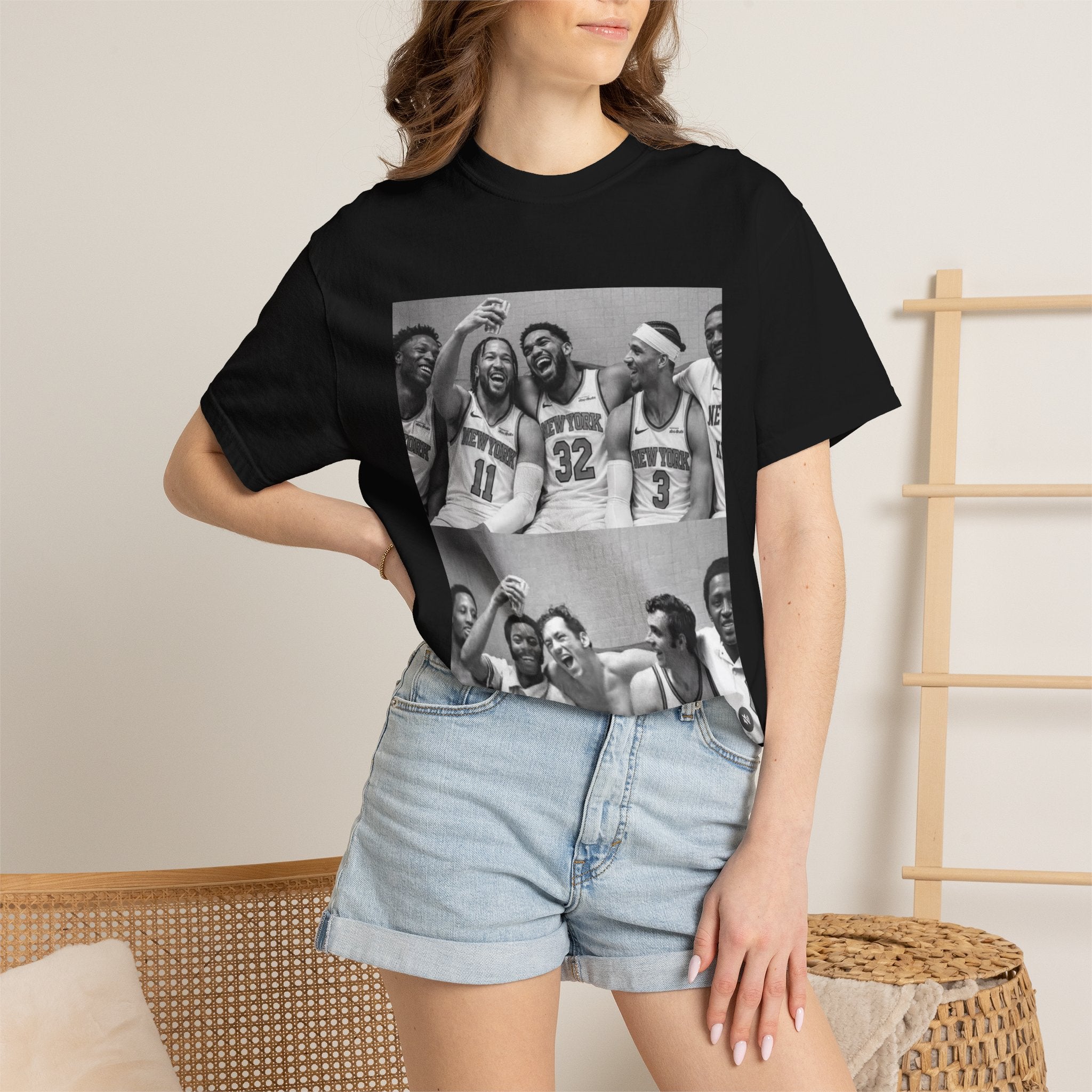 Vintage Basketball Then & Now Tee