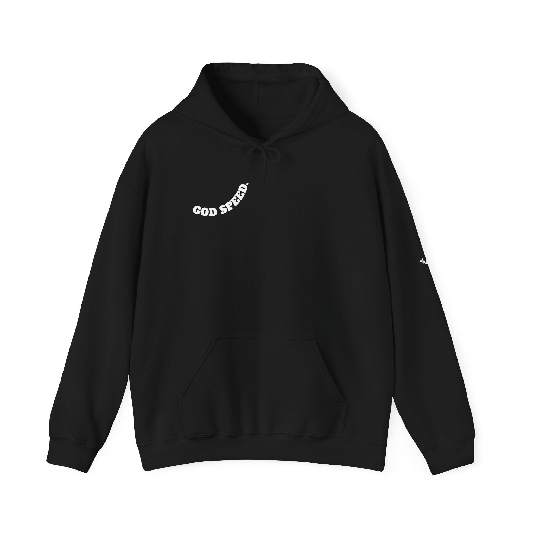 God Speed hoodie faith-based streetwear black hoodie