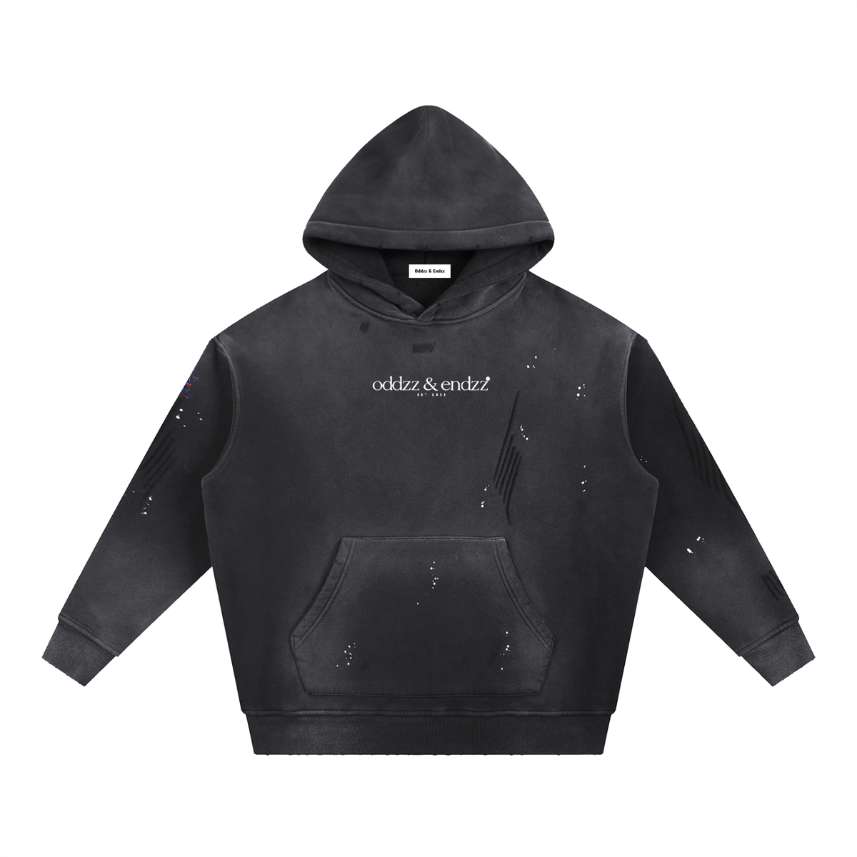 Oddzz & Endzz® Big Blue Takeover Distressed Hoodie