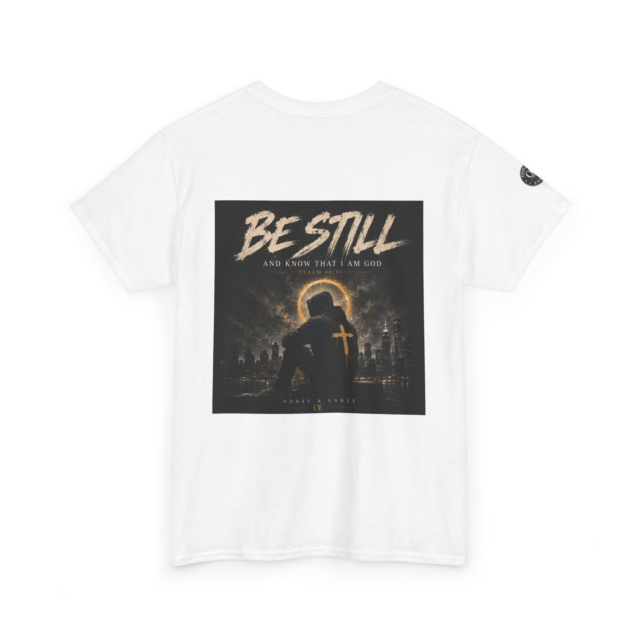 Be Still Christian graphic tee Psalm 46:10 oversized streetwear