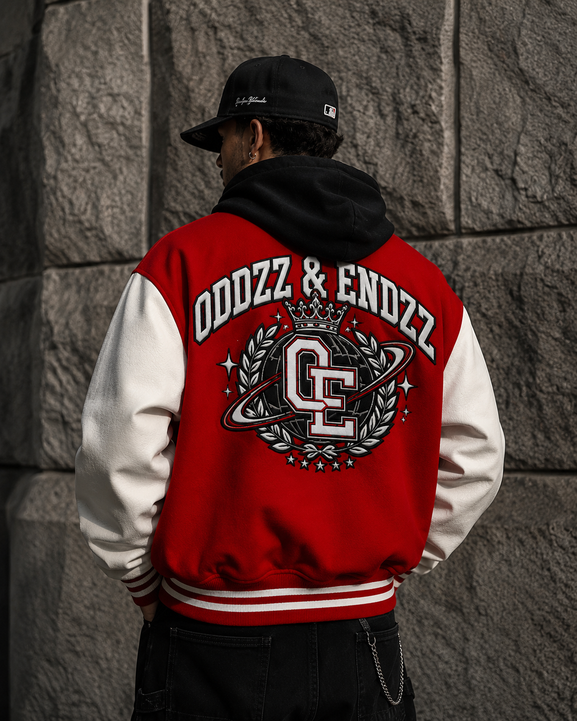 O & E Crowned Varsity Jacket