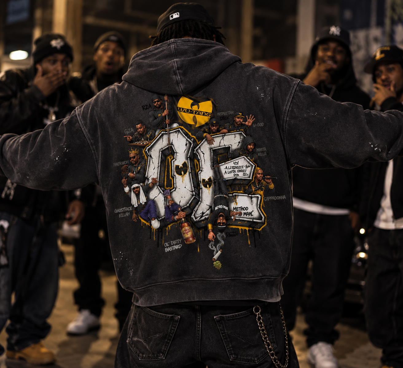 O & E Wu-Tang Inspired Oversized Hoodie