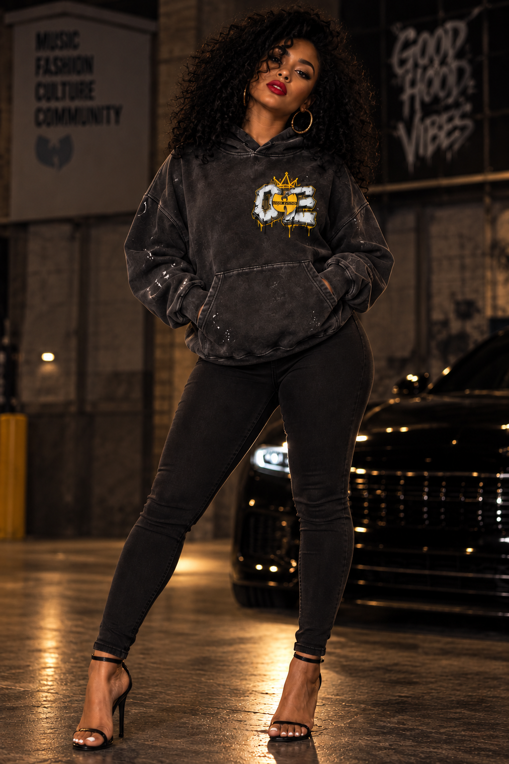 O & E Wu-Tang Inspired Oversized Hoodie