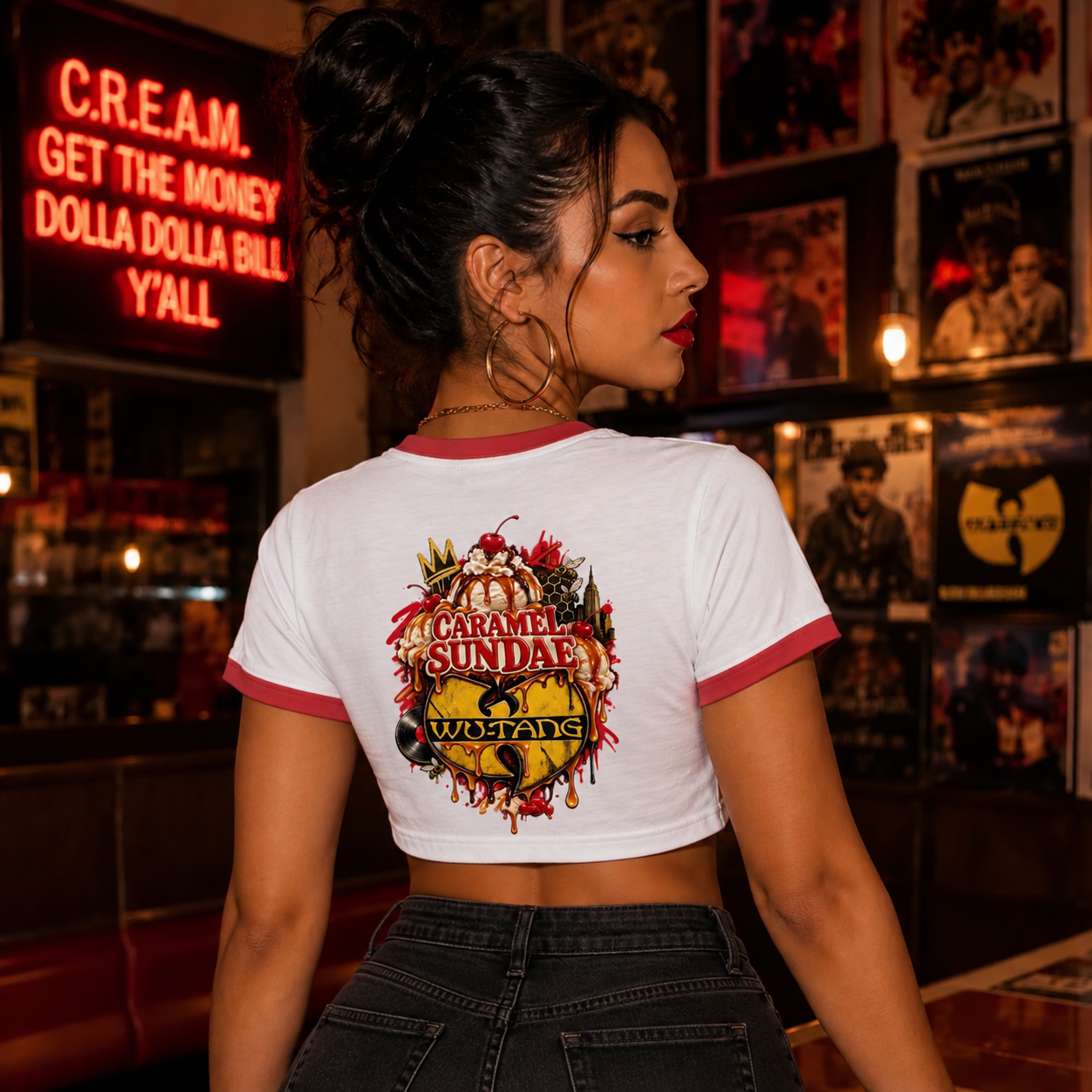Caramel Sundae x Wu-Tang Ringer Crop Tee