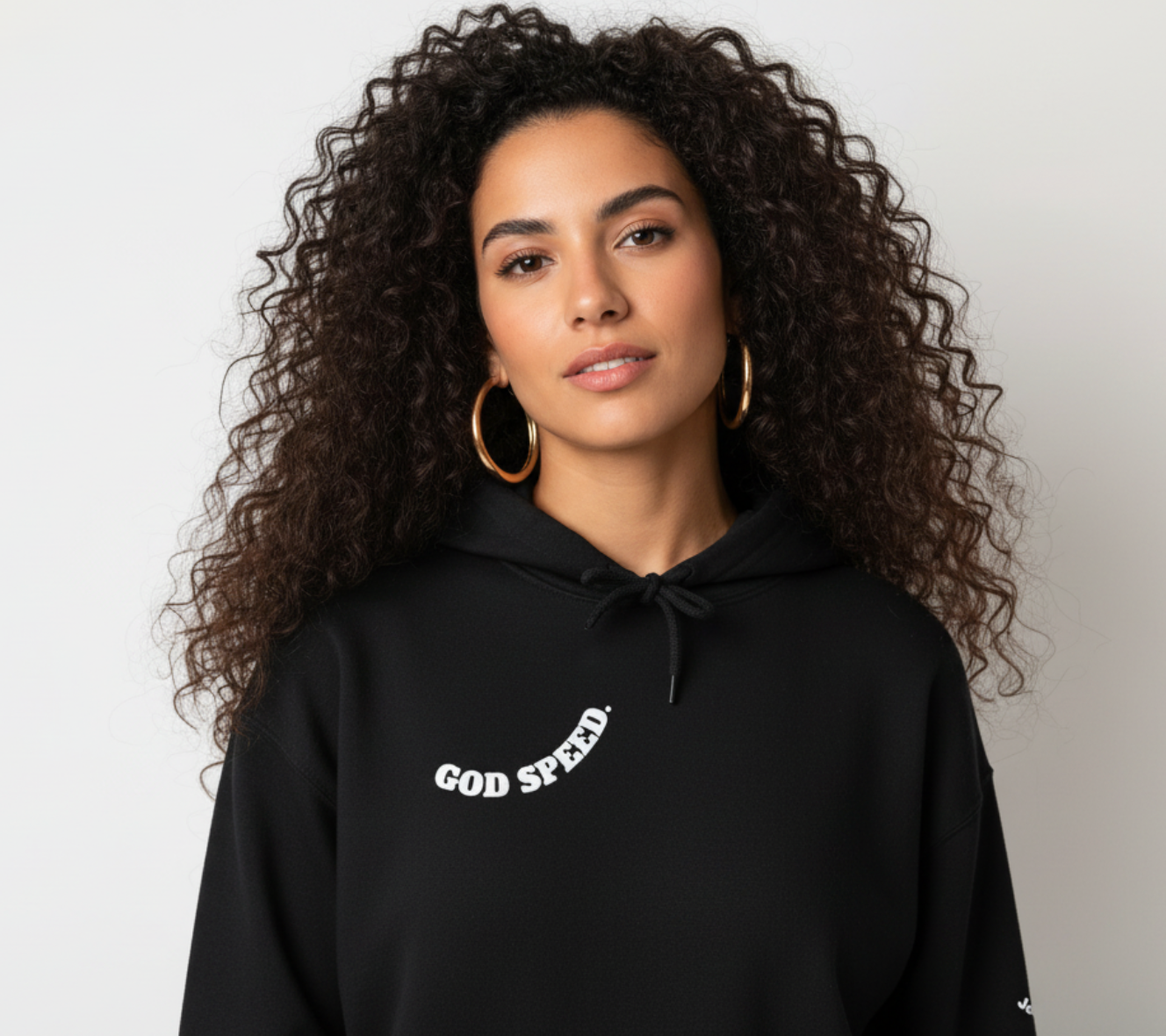 God Speed hoodie faith-based streetwear black hoodie