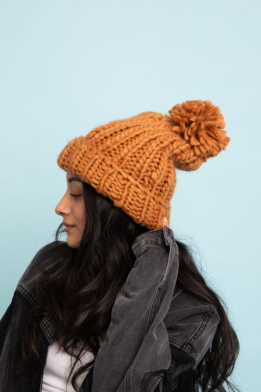 Chunky Cable Knit Beanie
