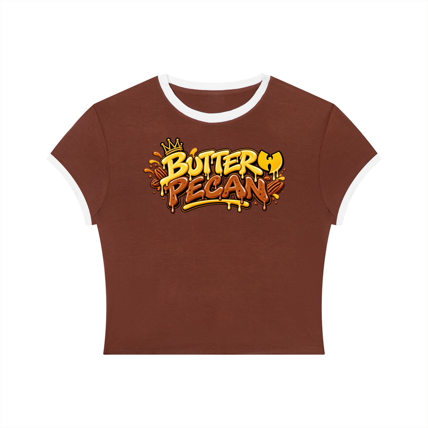 Butter Pecan x Wu-Tang Ringer Crop Tee