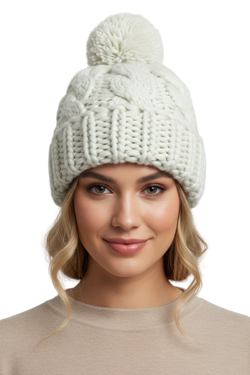 Chunky Cable Knit Beanie