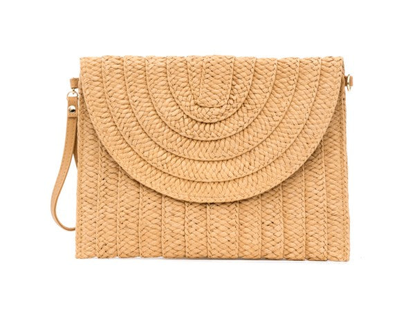 Straw Convertible Clutch