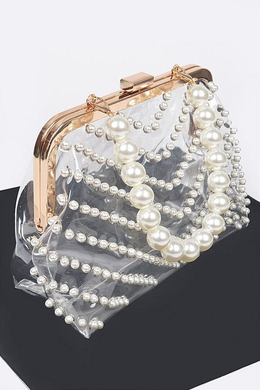 Pearl Studs Clutch