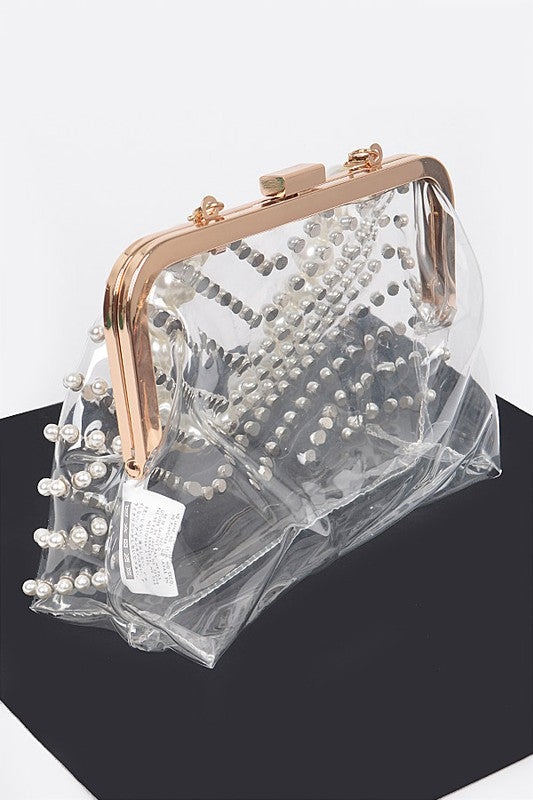 Pearl Studs Clutch