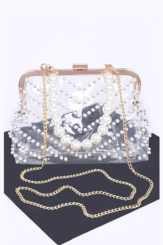 Pearl Studs Clutch