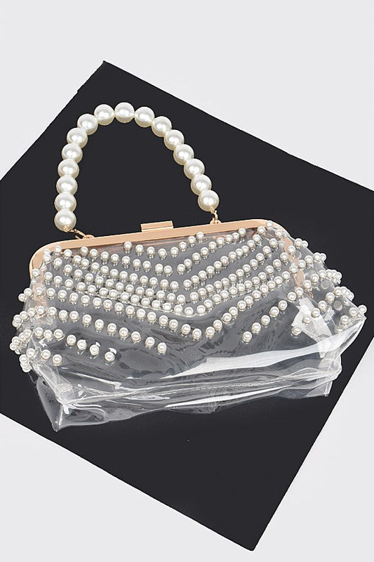 Pearl Studs Clutch