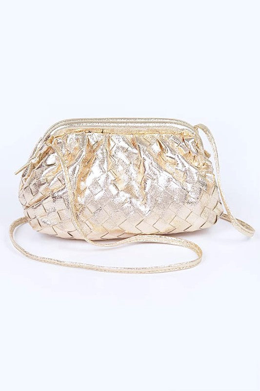 Metallic Weaved Bag