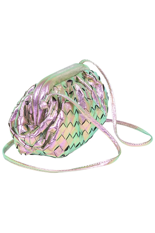 Metallic Weaved Bag