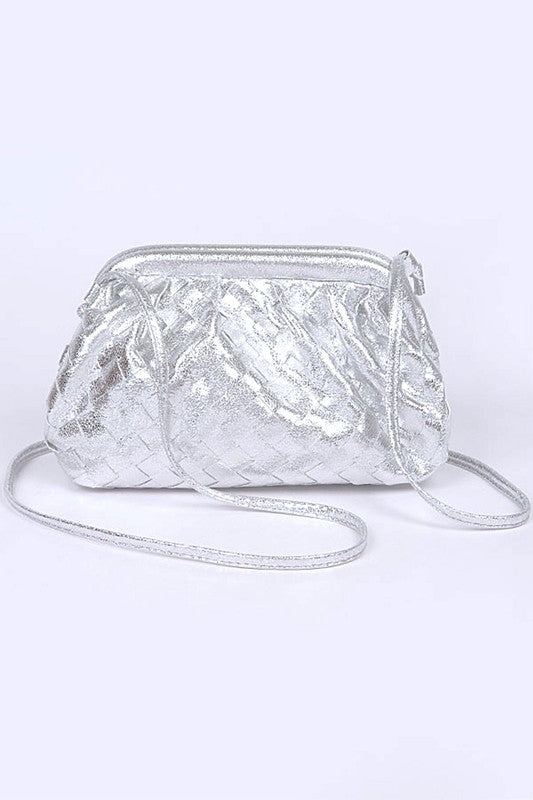 Metallic Weaved Bag