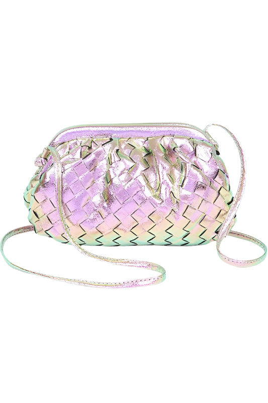 Metallic Weaved Bag