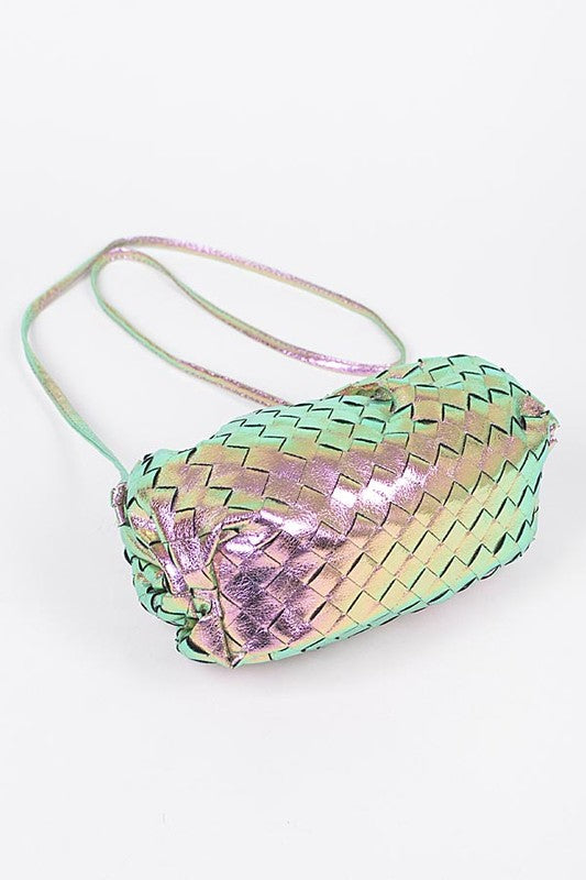 Metallic Weaved Bag