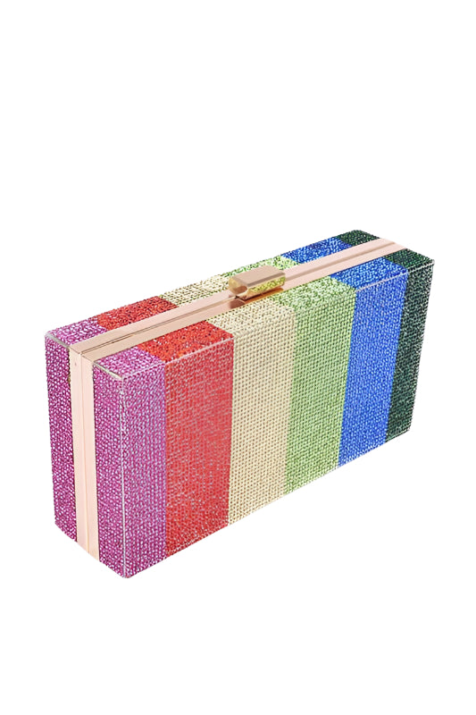 Rainbow Box Clutch