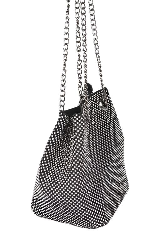 Rhinestone Mesh Swing Bag