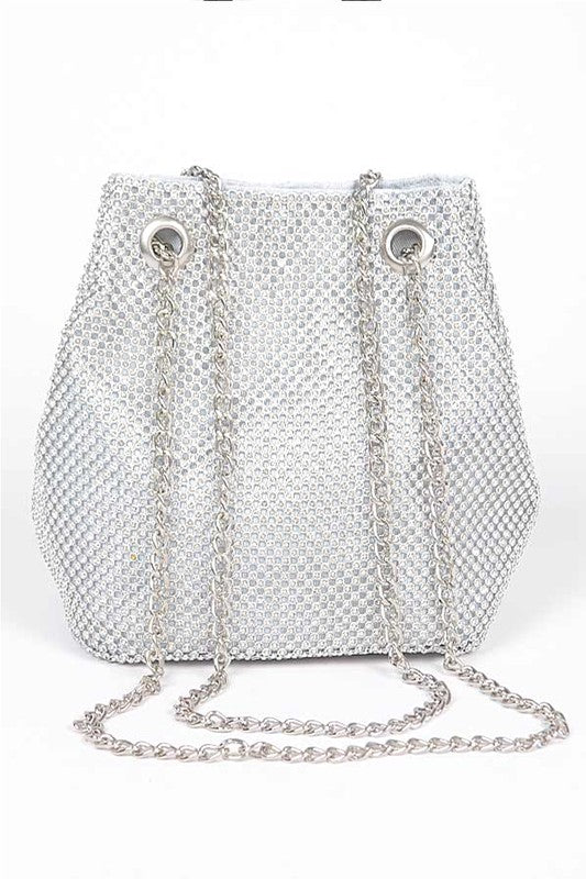 Rhinestone Mesh Swing Bag