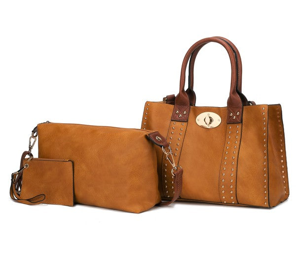 Gabriella Satchel 3pc Bag Set