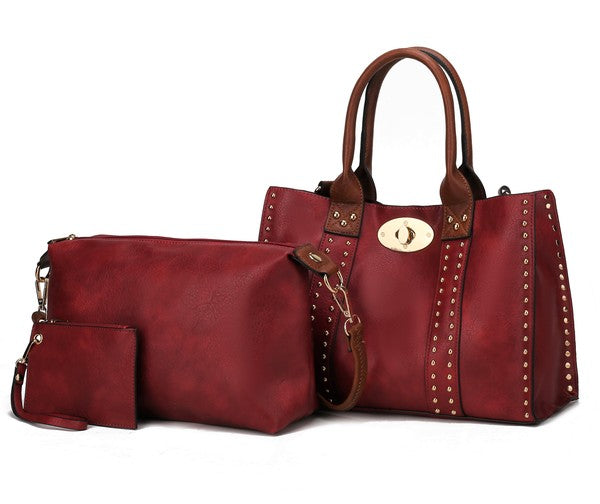 Gabriella Satchel 3pc Bag Set