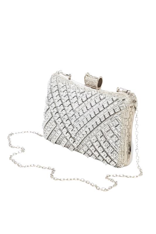 Crystal Bridal Party Box Clutch