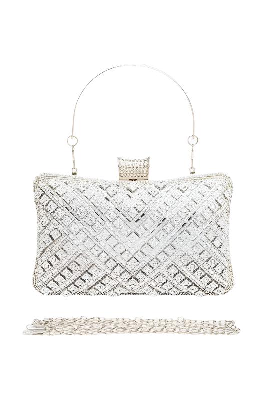 Crystal Bridal Party Box Clutch