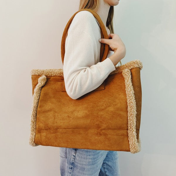 Teddy Shearling Tote