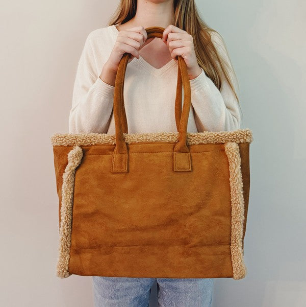 Teddy Shearling Tote