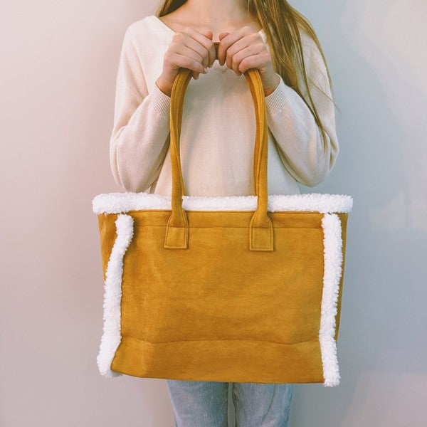 Teddy Shearling Tote