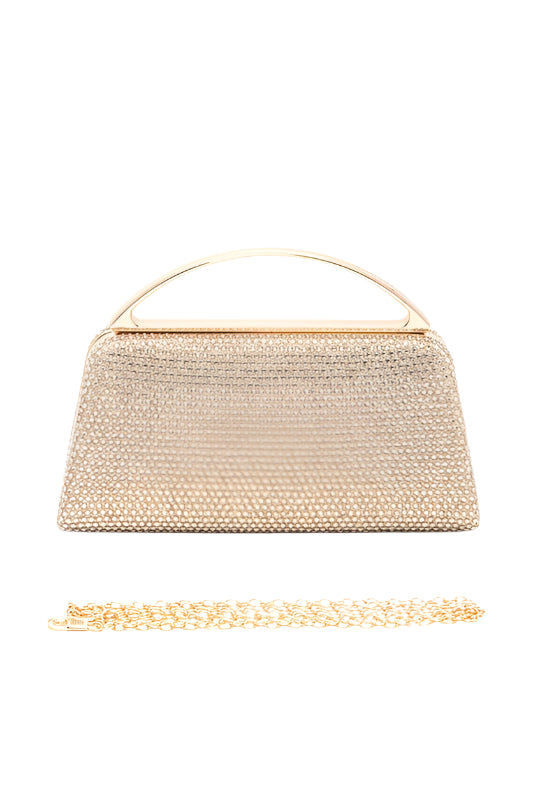 Shimmer Clasp Box Clutch