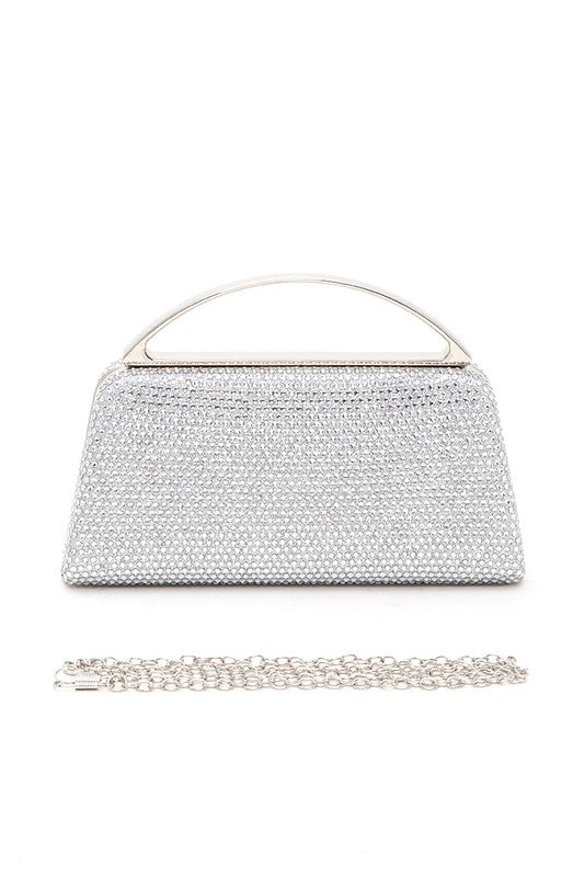 Shimmer Clasp Box Clutch