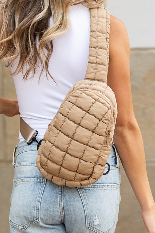 O&E Quilted Puffer Sling