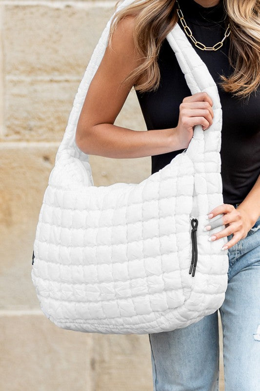 Oversized Quilted Puffer Tote