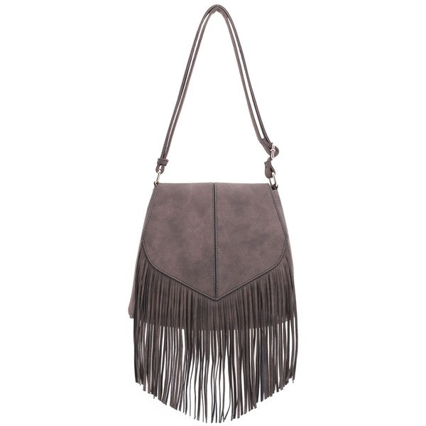 Fringe Suede Crossbody