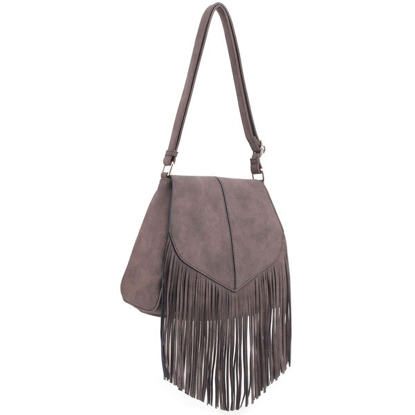 Fringe Suede Crossbody