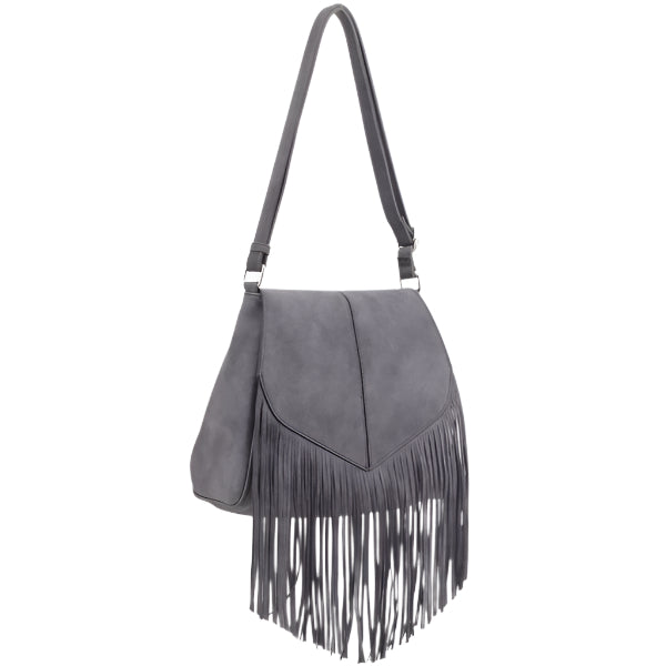 Fringe Suede Crossbody