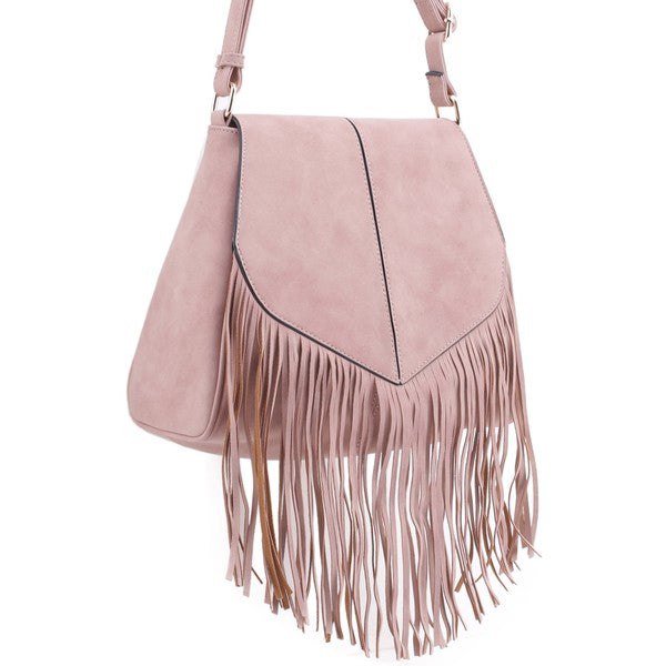 Fringe Suede Crossbody