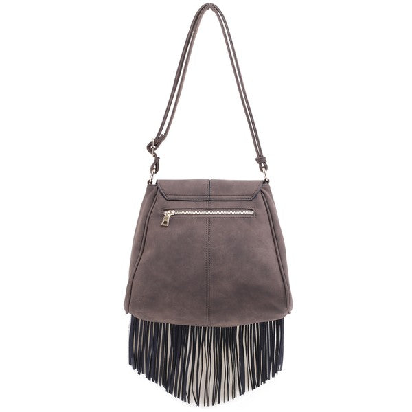 Fringe Suede Crossbody