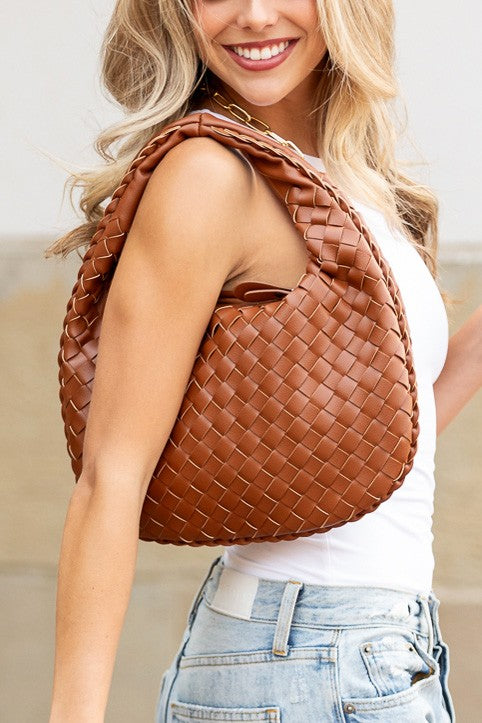 O&E Woven Handbag