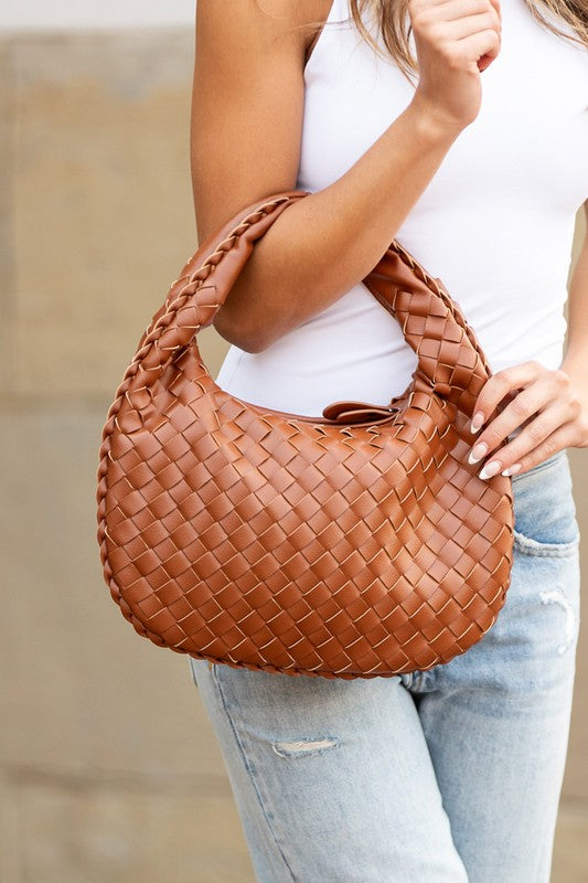 O&E Woven Handbag