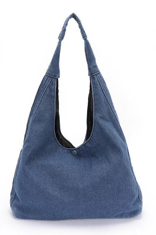 Denim Oversize Hobo Bag