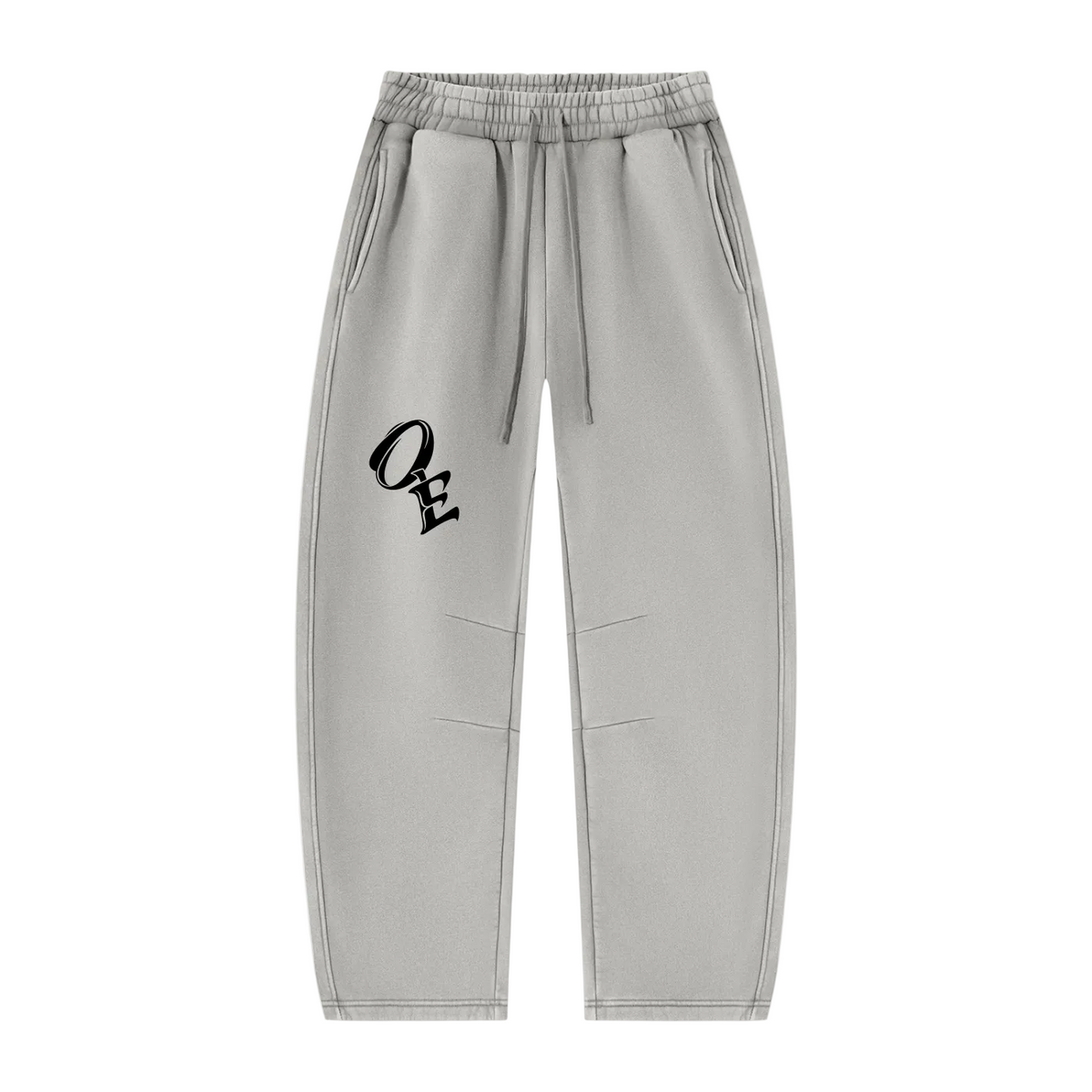 Unisex Vintage Wash Barrel Leg Fleece Sweatpants