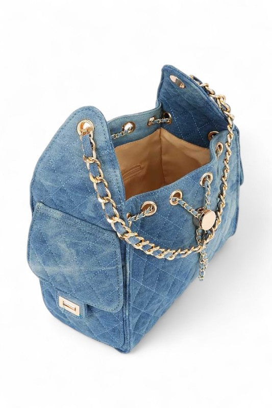 women’s vegan denim tote bag streetwear style